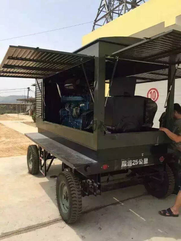供應(yīng)拖車(chē)型發(fā)電機(jī)組給邊防部隊(duì)（5）